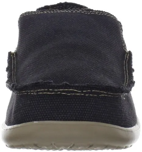 Crocs Men's Santa Cruz Clean Cut Slip-On Loafer,Black/Khaki,12 M US