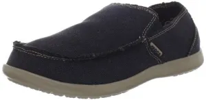 Crocs Men's Santa Cruz Clean Cut Slip-On Loafer,Black/Khaki,12 M US