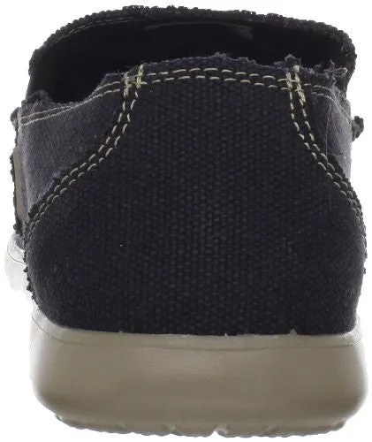 Crocs Men's Santa Cruz Clean Cut Slip-On Loafer,Black/Khaki,12 M US