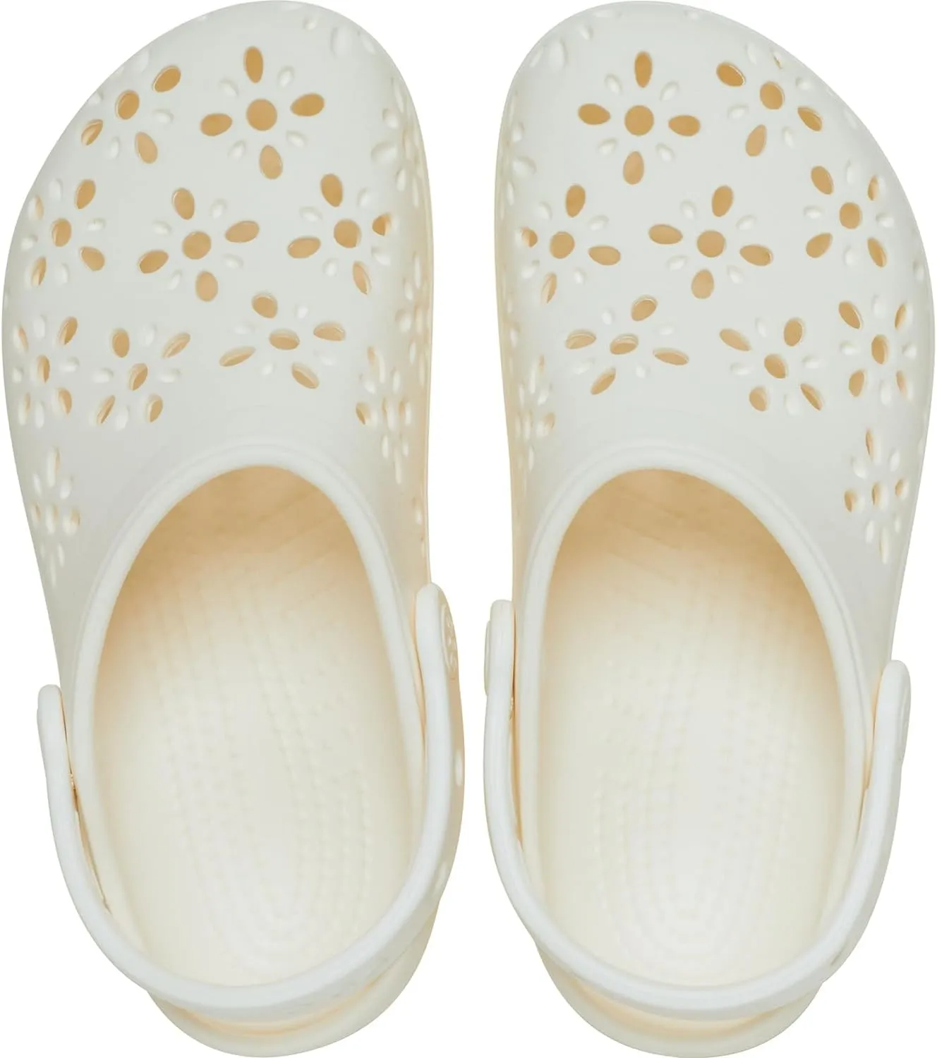 Crocs Unisex-Child Classic Clogs with Floral Cut Out Design, Kids and Toddler Shoes
