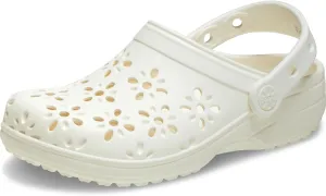 Crocs Unisex-Child Classic Clogs with Floral Cut Out Design, Kids and Toddler Shoes
