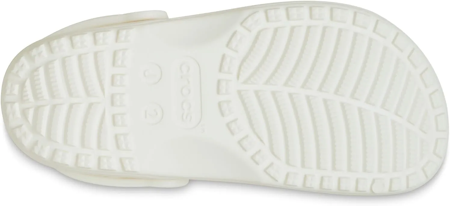 Crocs Unisex-Child Classic Clogs with Floral Cut Out Design, Kids and Toddler Shoes