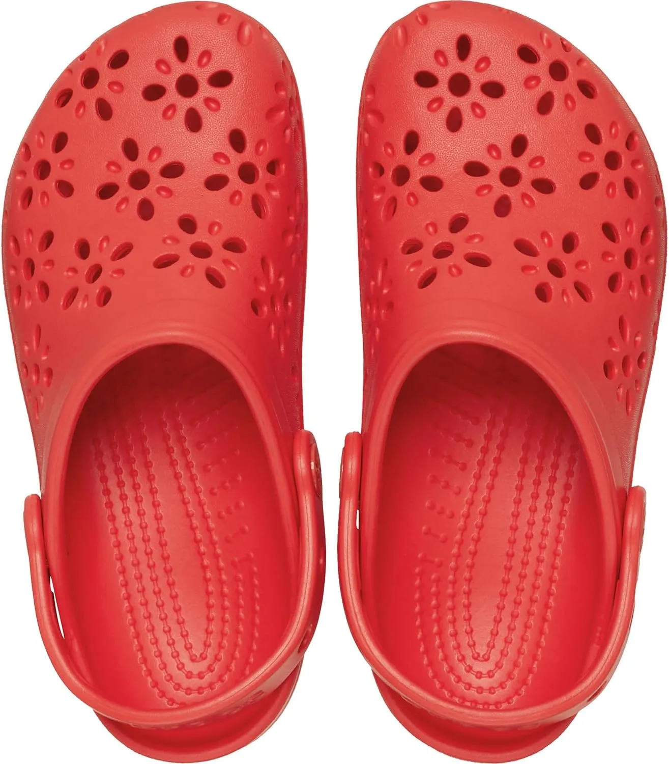 Crocs Unisex-Child Classic Clogs with Floral Cut Out Design (Little Big Kid)