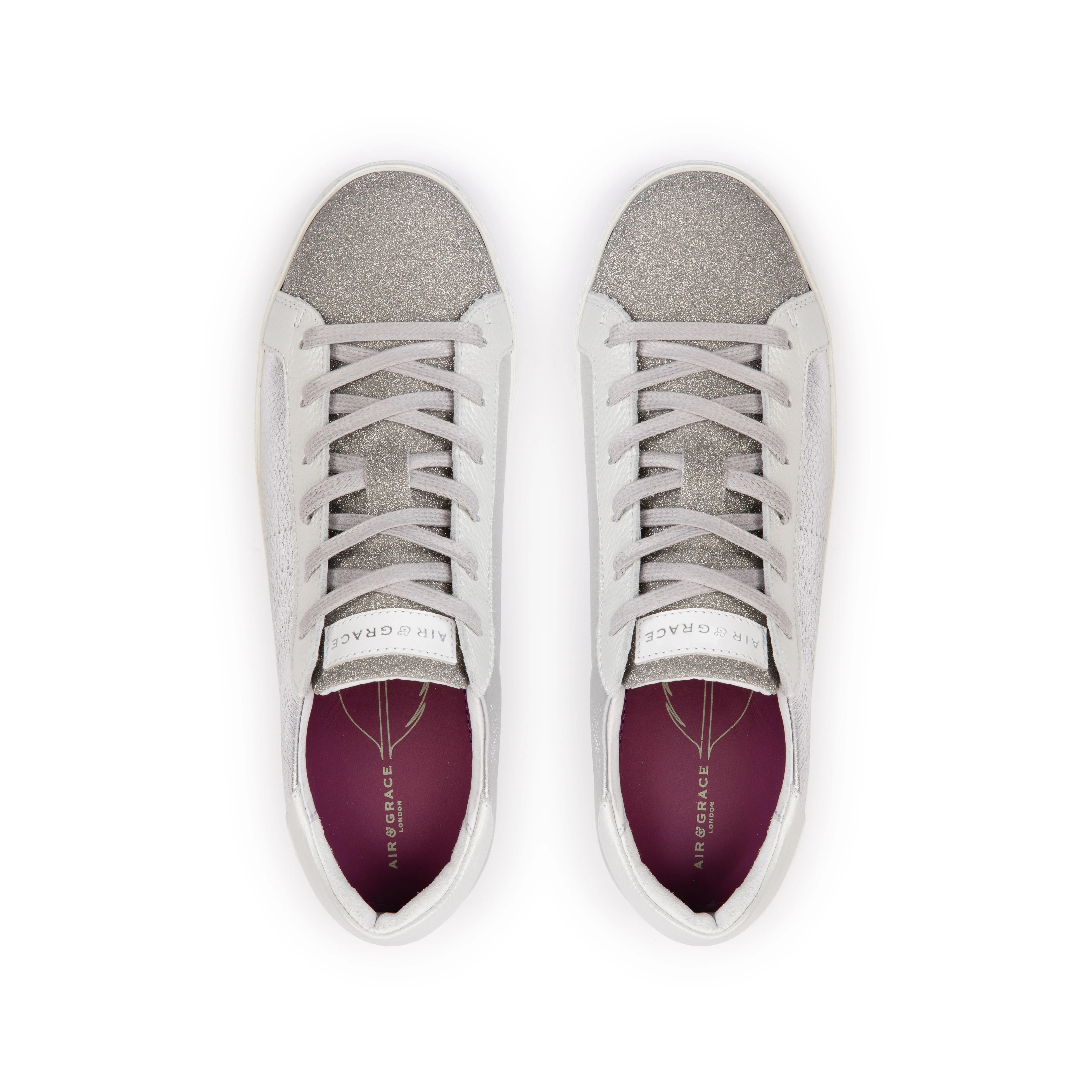 Cru Signature: Multi Silver Trainers