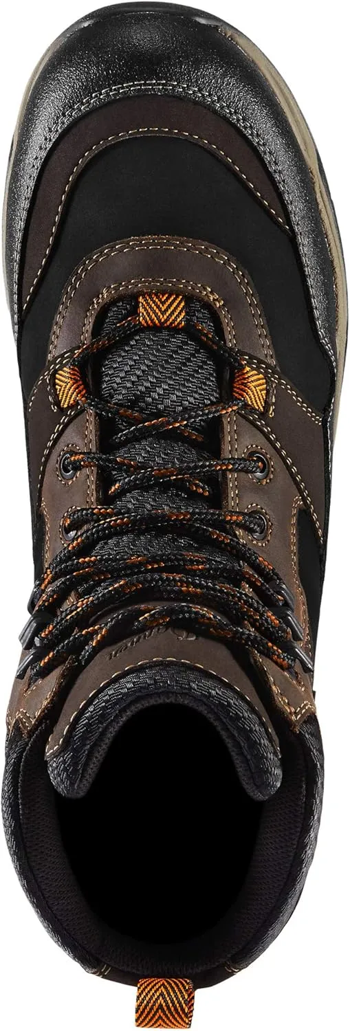 Danner Field Ranger 6 Waterproof Composite Toe Work Boots for Men - Leather and Textile with Breathable Dry & Slip-Resistant Outsole, EH Rated