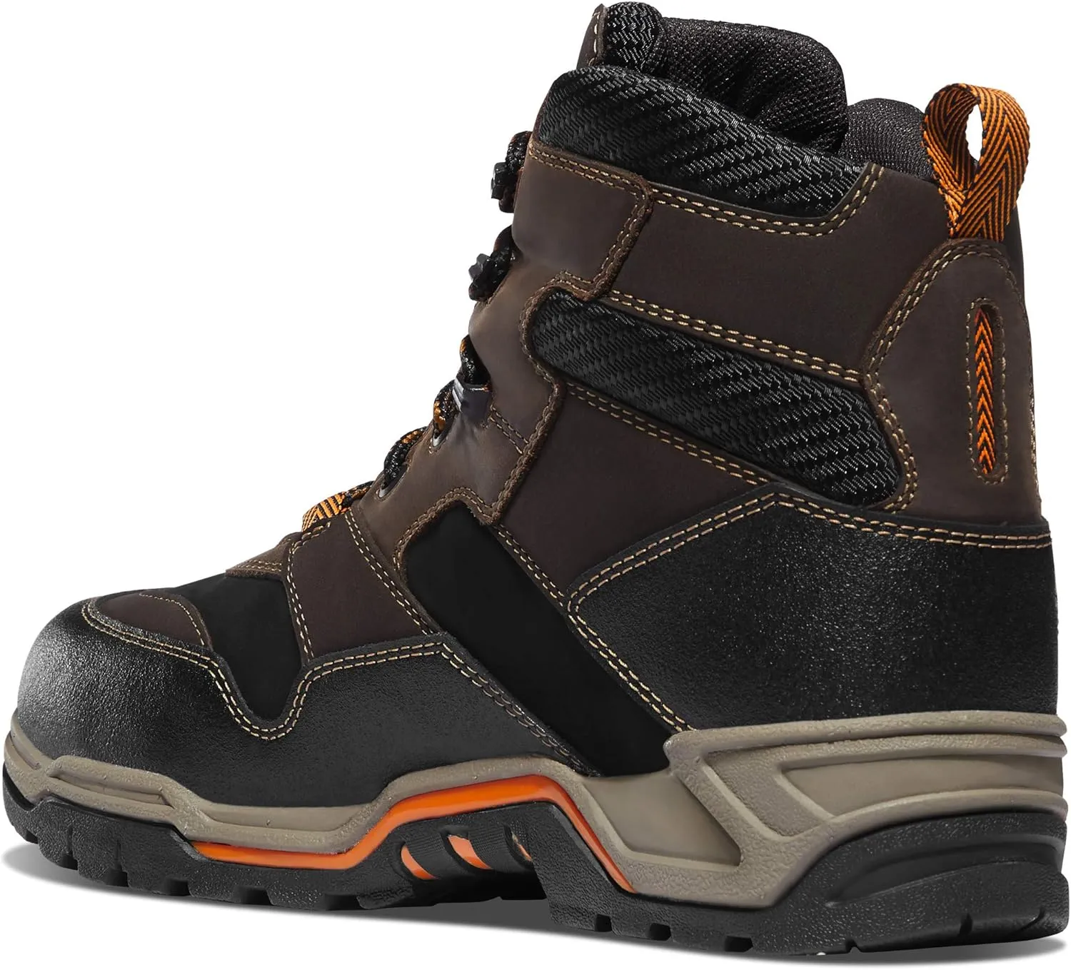 Danner Field Ranger 6 Waterproof Composite Toe Work Boots for Men - Leather and Textile with Breathable Dry & Slip-Resistant Outsole, EH Rated