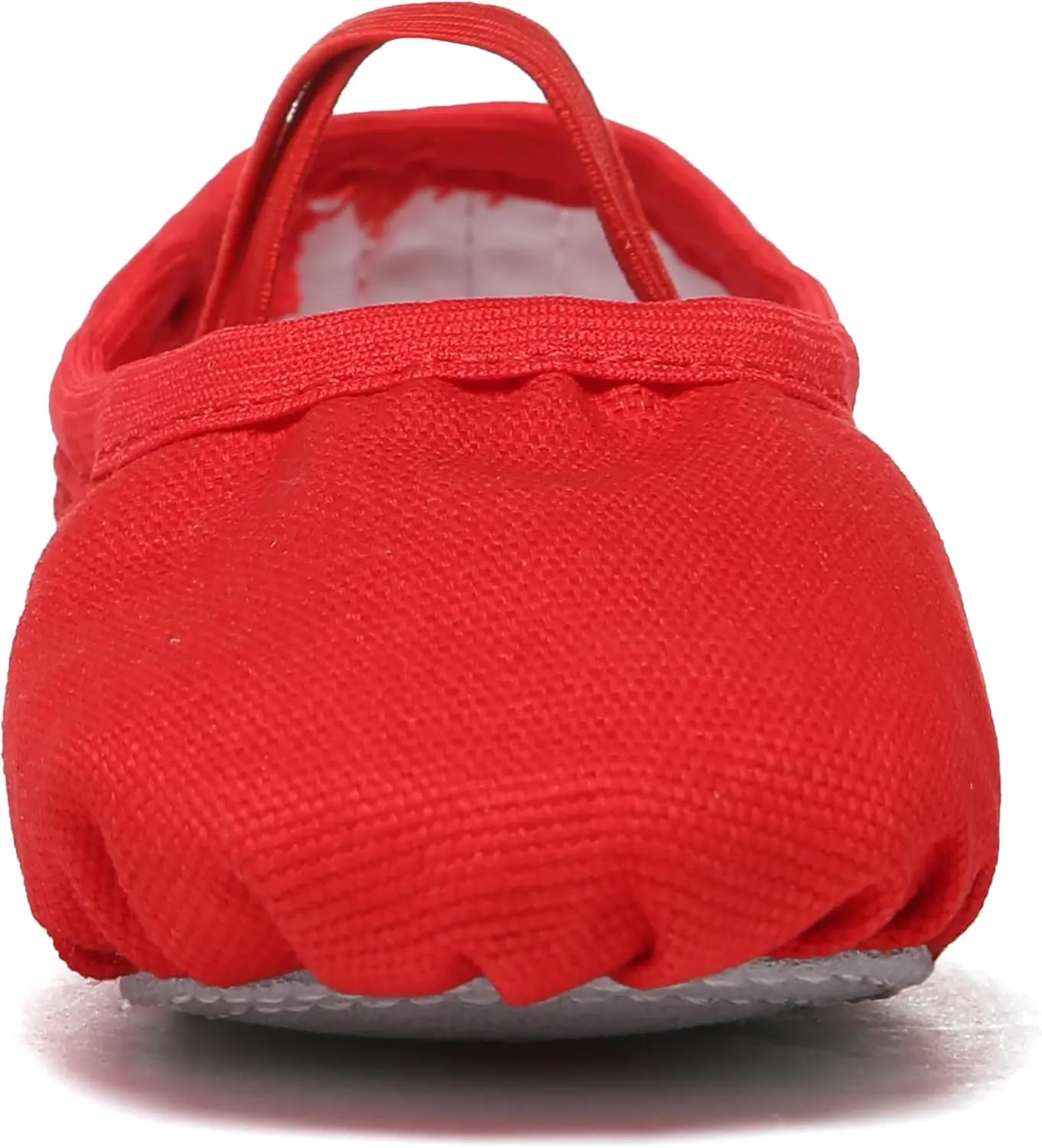 Danzcue Ballet Shoes for Girls-Soft Canvas/PU Leather Dance Slippers with Non-Slip Soles, Ideal Ballet Flats for Toddlers and Kids