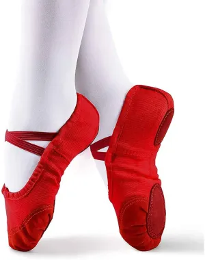 Daydance Ballet Slippers Soft Split Sole Dance Shoes (Toddler, Kids, Boys, Girls, Adult)