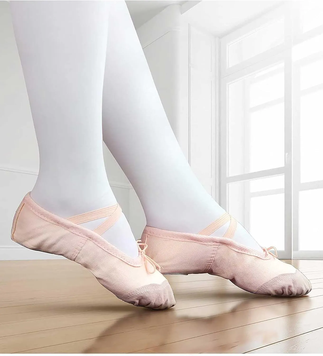 Daydance Ballet Slippers Soft Split Sole Dance Shoes (Toddler, Kids, Boys, Girls, Adult)