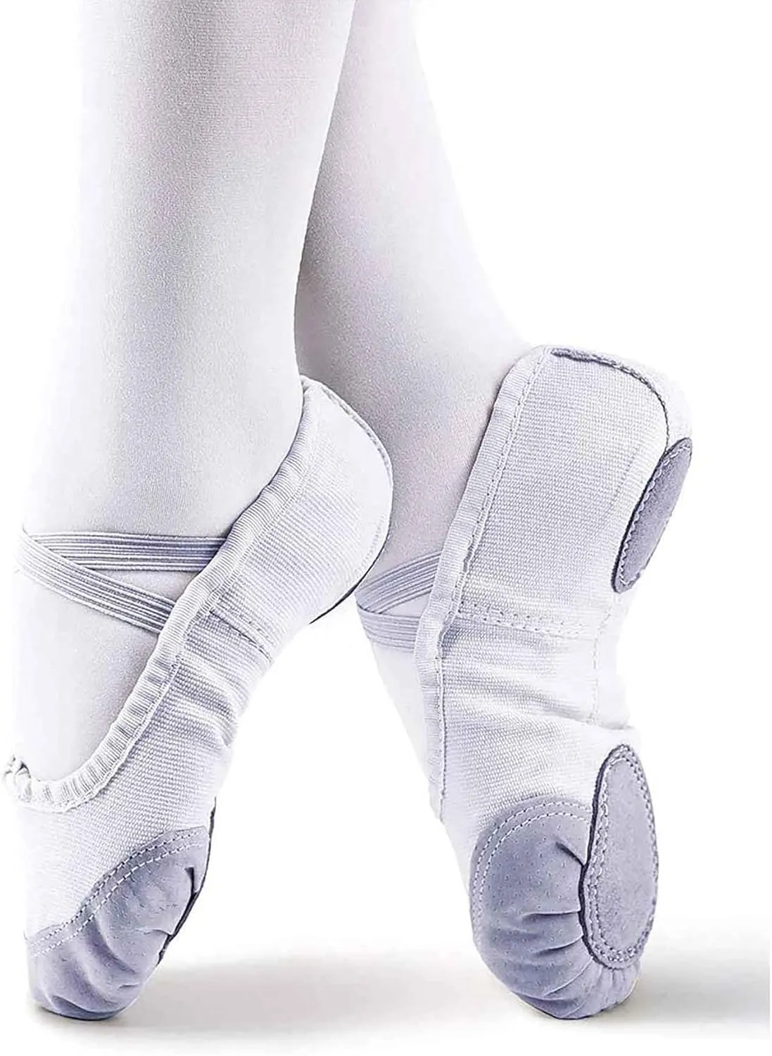 Daydance Ballet Slippers Soft Split Sole Dance Shoes (Toddler, Kids, Boys, Girls, Adult)