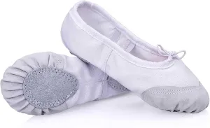 Daydance Ballet Slippers Soft Split Sole Dance Shoes (Toddler, Kids, Boys, Girls, Adult)
