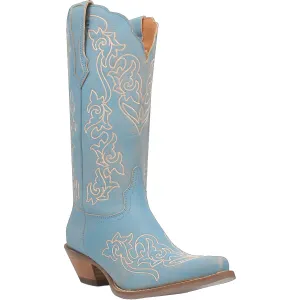 Dingo Women's Flirty N' Fun Blue Leather Round Toe Boot DI171
