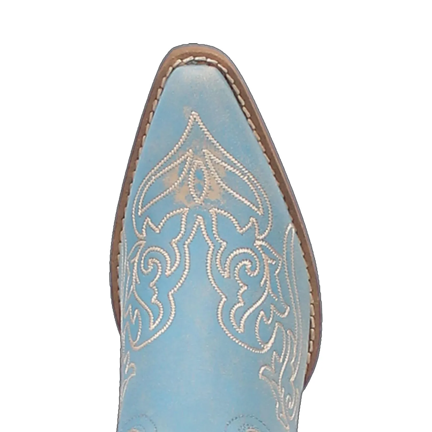 Dingo Women's Flirty N' Fun Blue Leather Round Toe Boot DI171