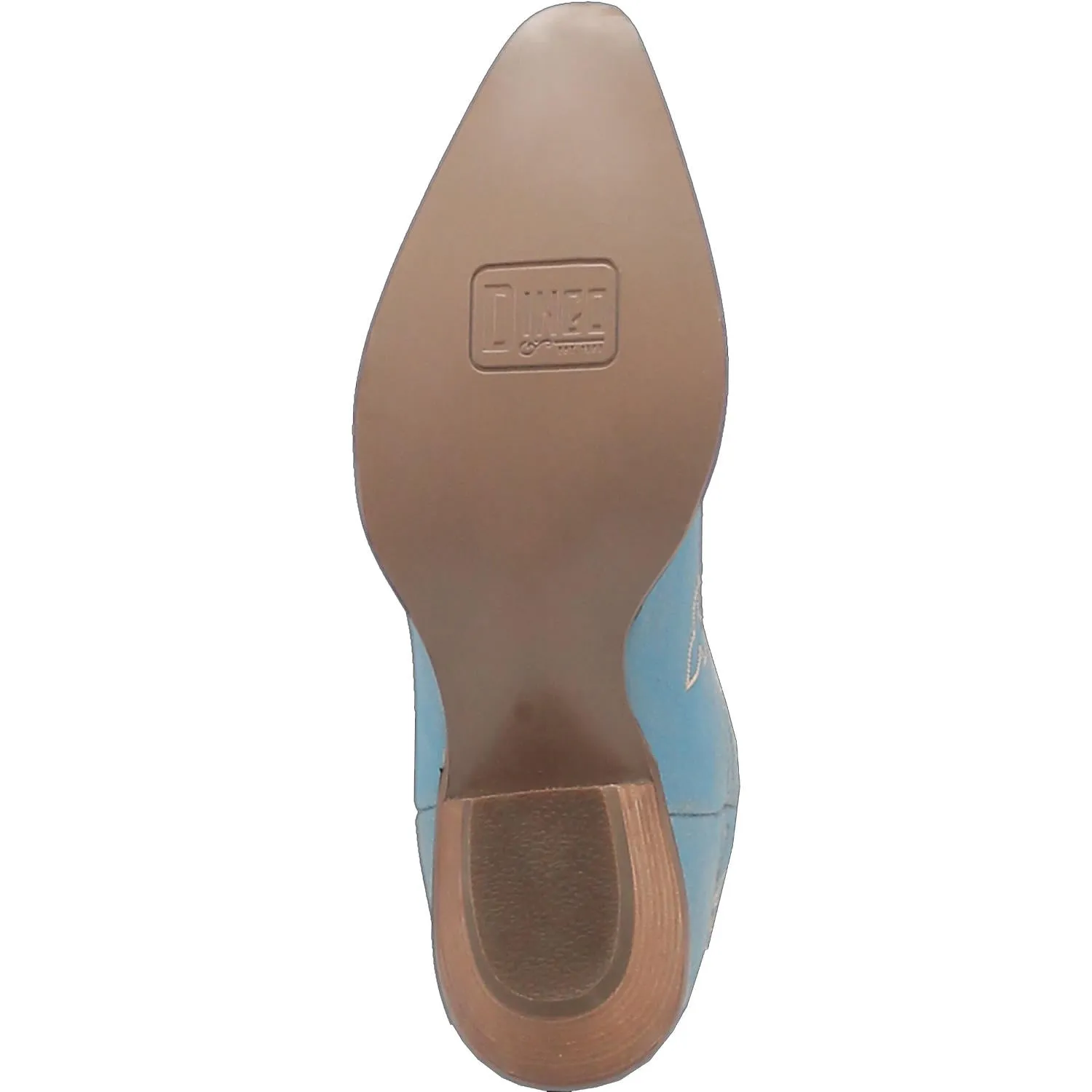 Dingo Women's Flirty N' Fun Blue Leather Round Toe Boot DI171