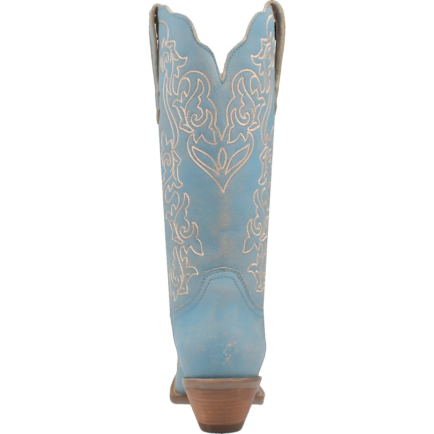 Dingo Women's Flirty N' Fun Blue Leather Round Toe Boot DI171
