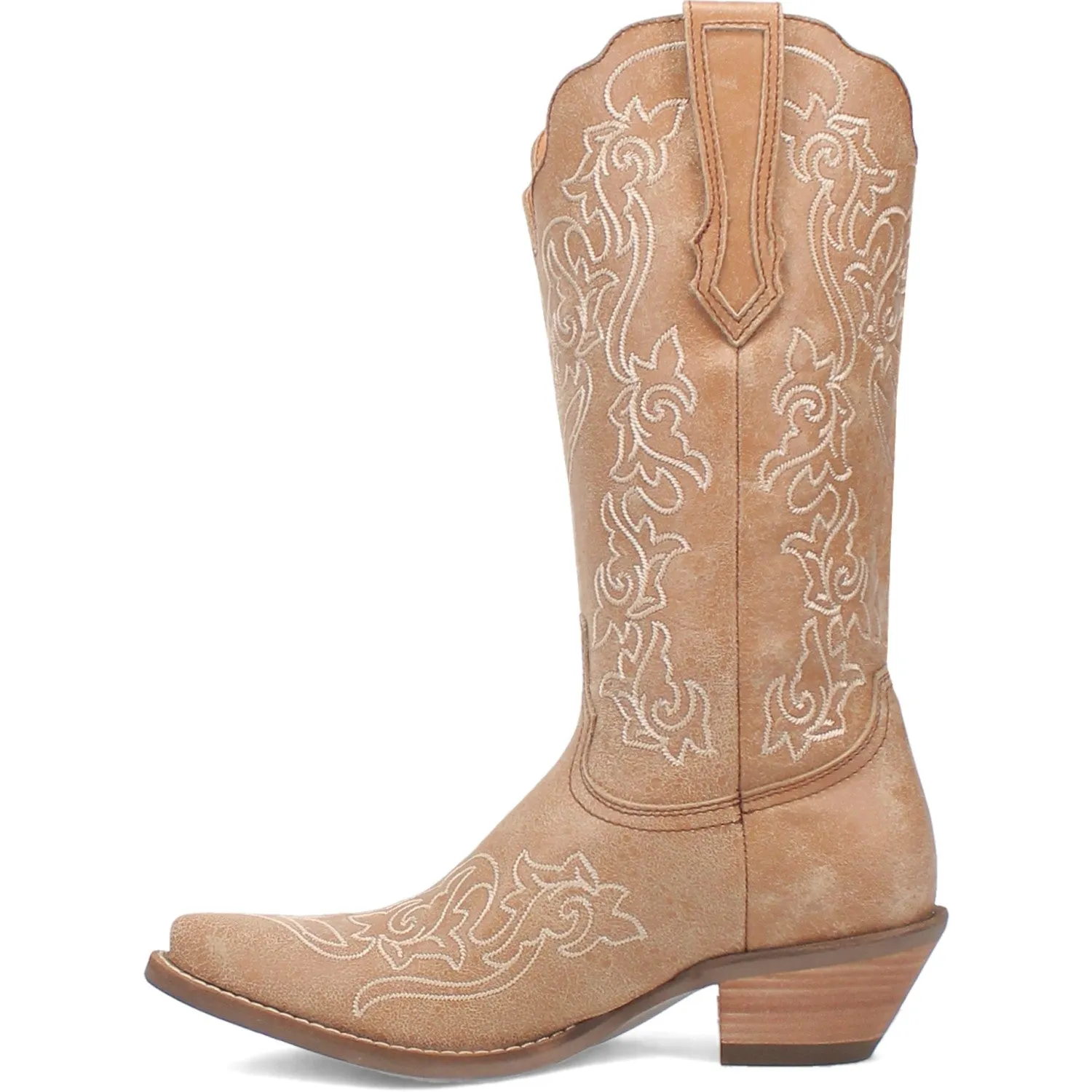 Dingo Women's Flirty N' Fun Camel Leather Narrow Toe Boot DI171