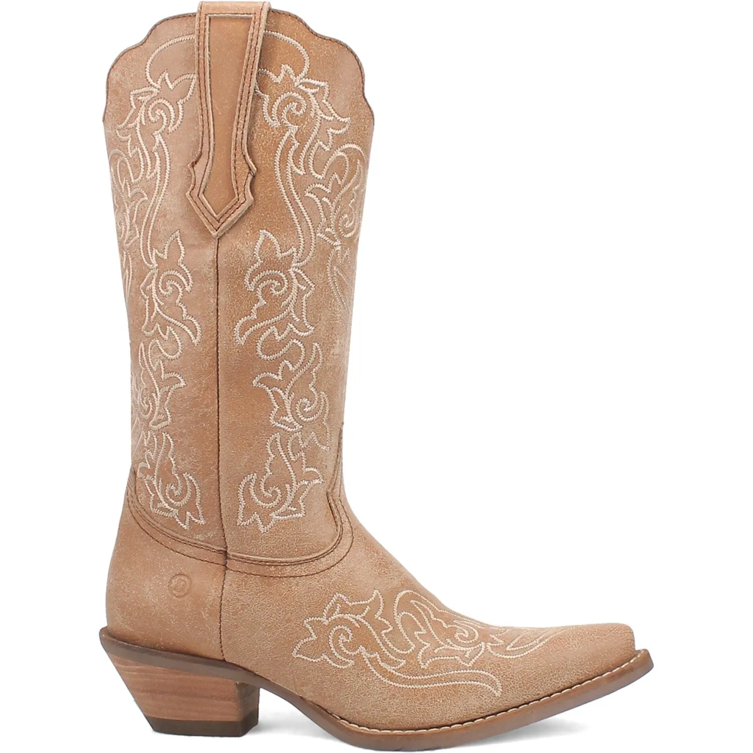 Dingo Women's Flirty N' Fun Camel Leather Narrow Toe Boot DI171