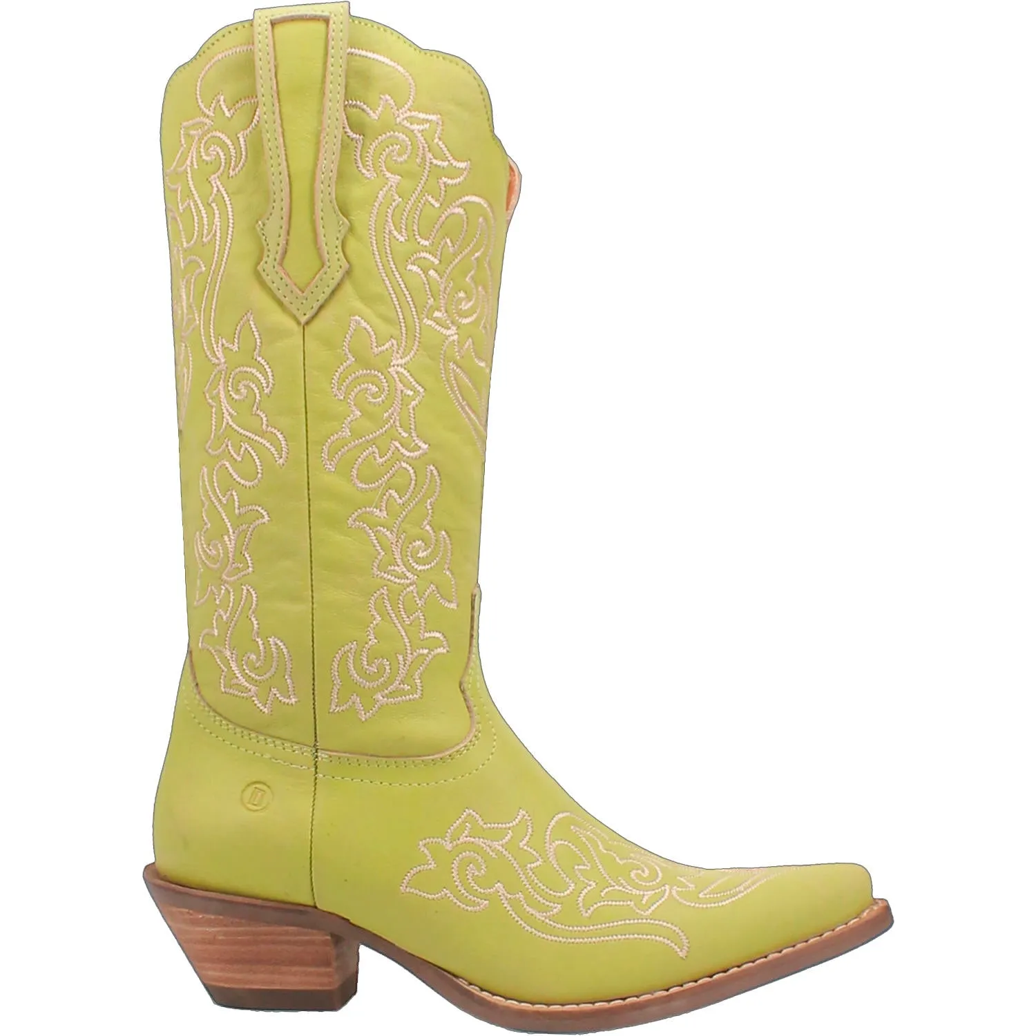 Dingo Women's Flirty N' Fun Green Leather Round Toe Boot DI171
