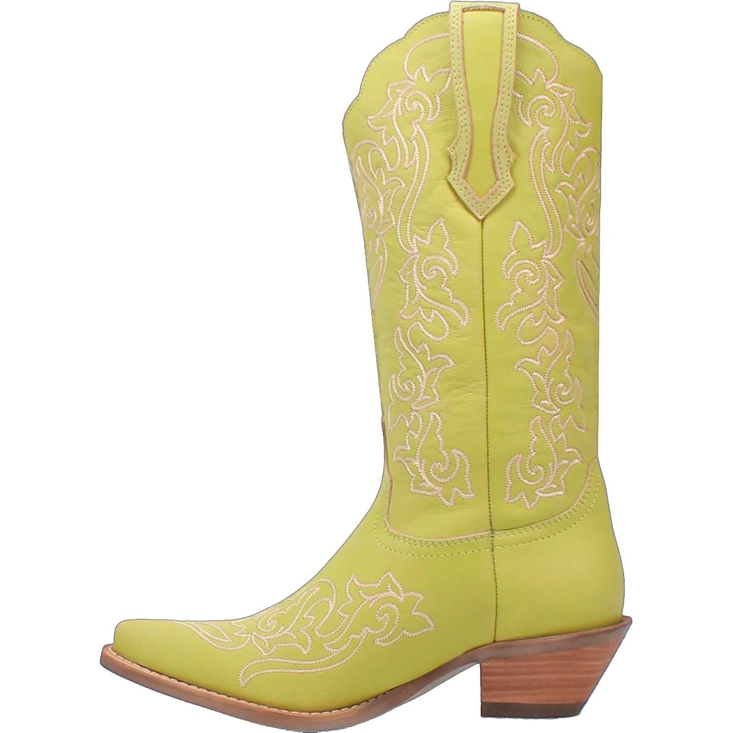 Dingo Women's Flirty N' Fun Green Leather Round Toe Boot DI171
