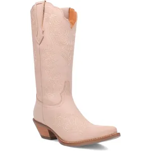 Dingo Women's Flirty N' Fun Off White Leather Narrow Toe Boot DI171