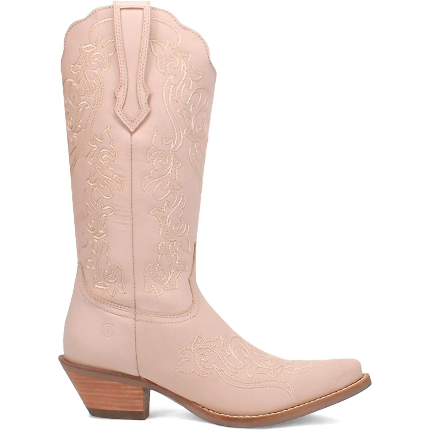 Dingo Women's Flirty N' Fun Off White Leather Narrow Toe Boot DI171