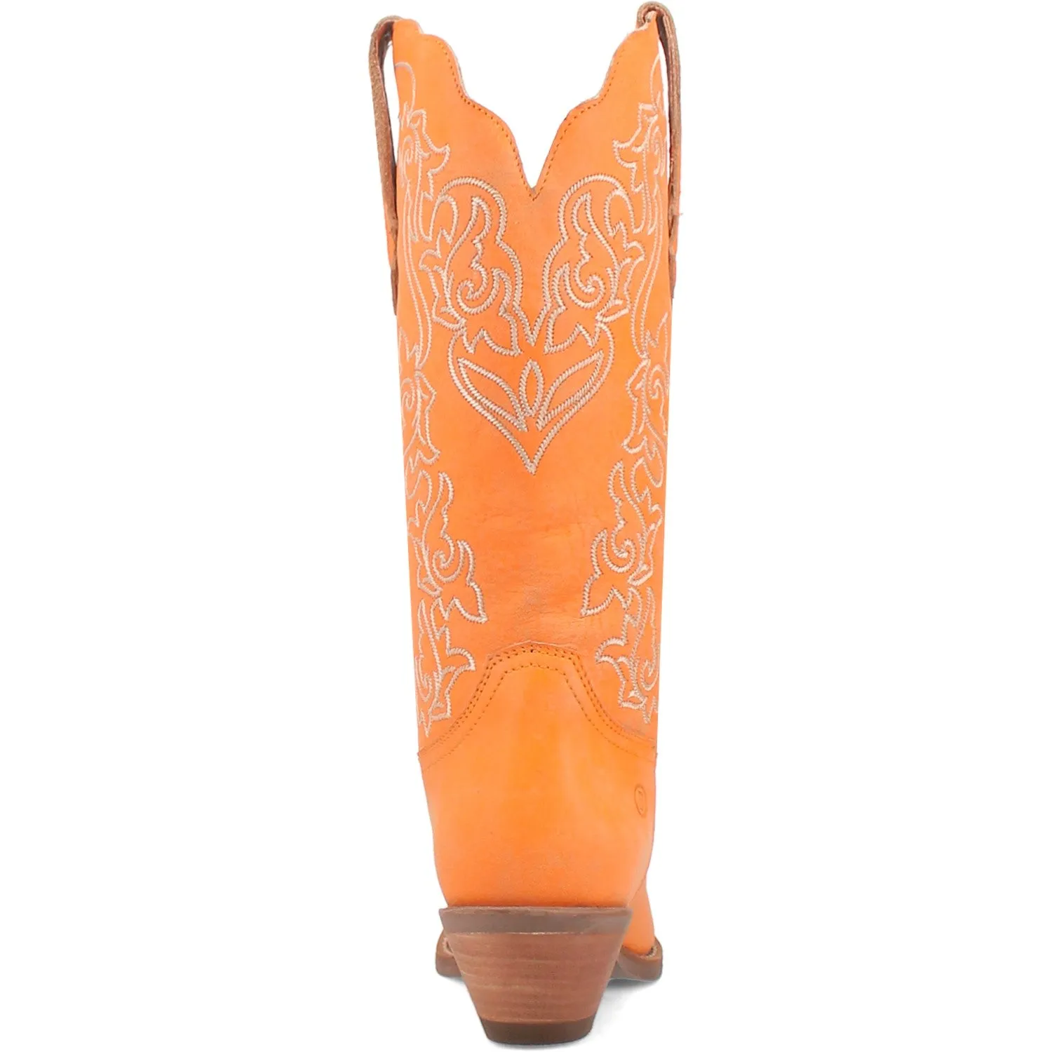 Dingo Women's Flirty N' Fun Orange Leather Narrow Toe Boot DI171