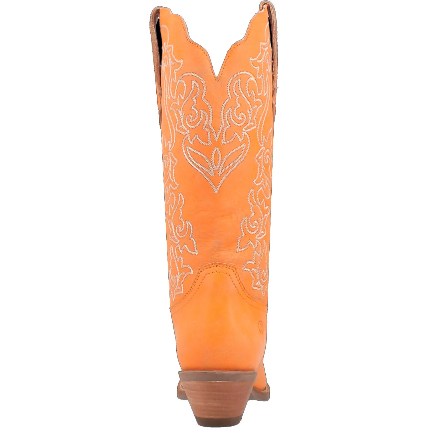 Dingo Women's Flirty N' Fun Orange Leather Round Toe Boot DI171