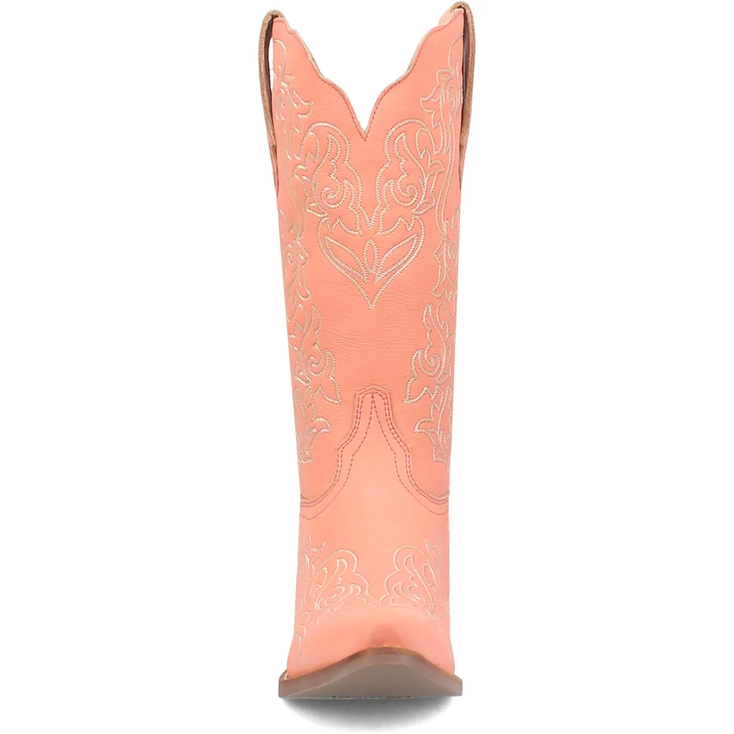 Dingo Women's Flirty N' Fun Peach Leather Narrow Toe Boot DI171