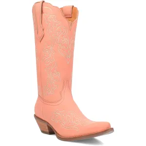 Dingo Women's Flirty N' Fun Peach Leather Narrow Toe Boot DI171