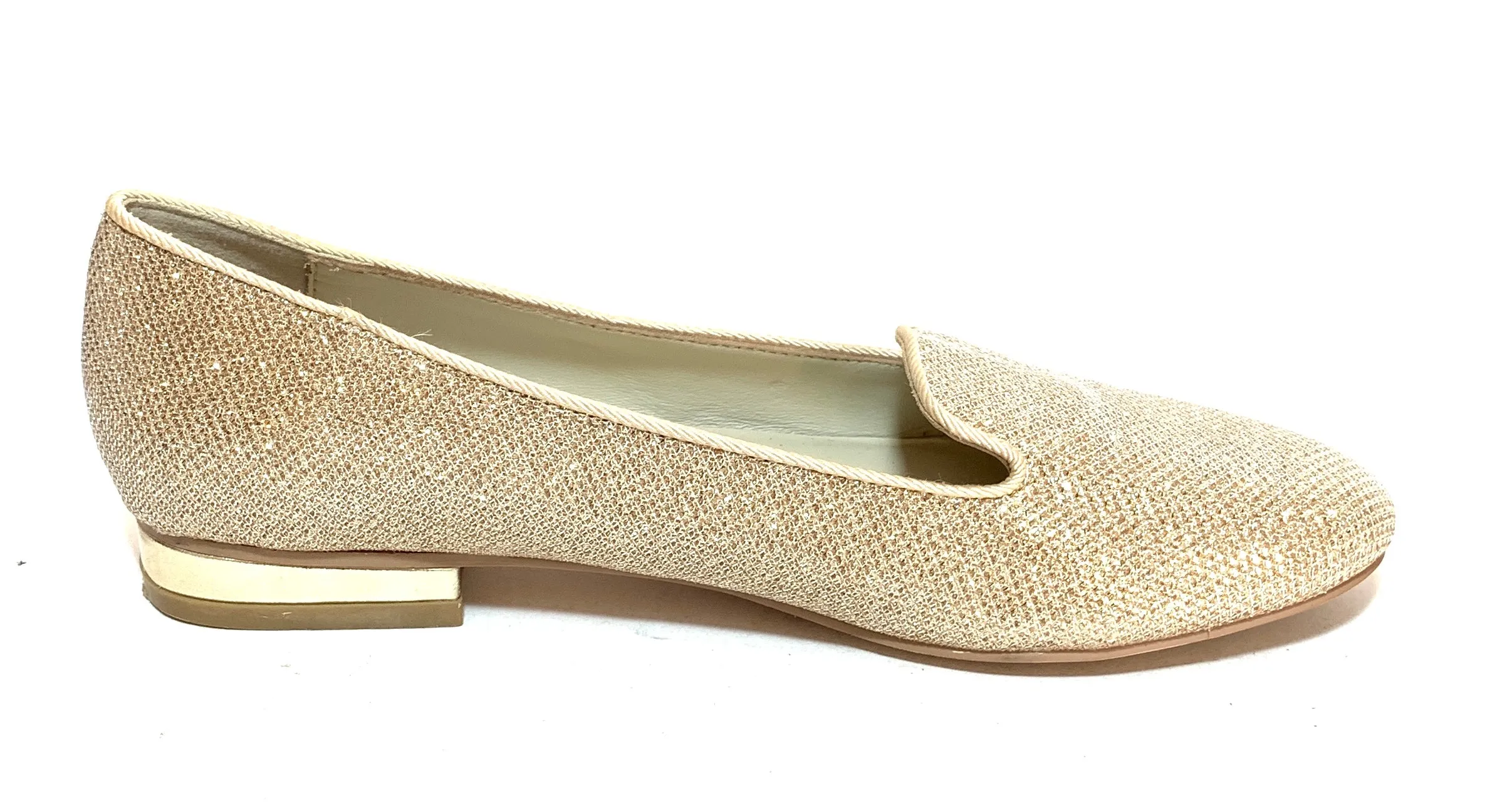 DUNE Gold Glitter Loafers | Gently Used |