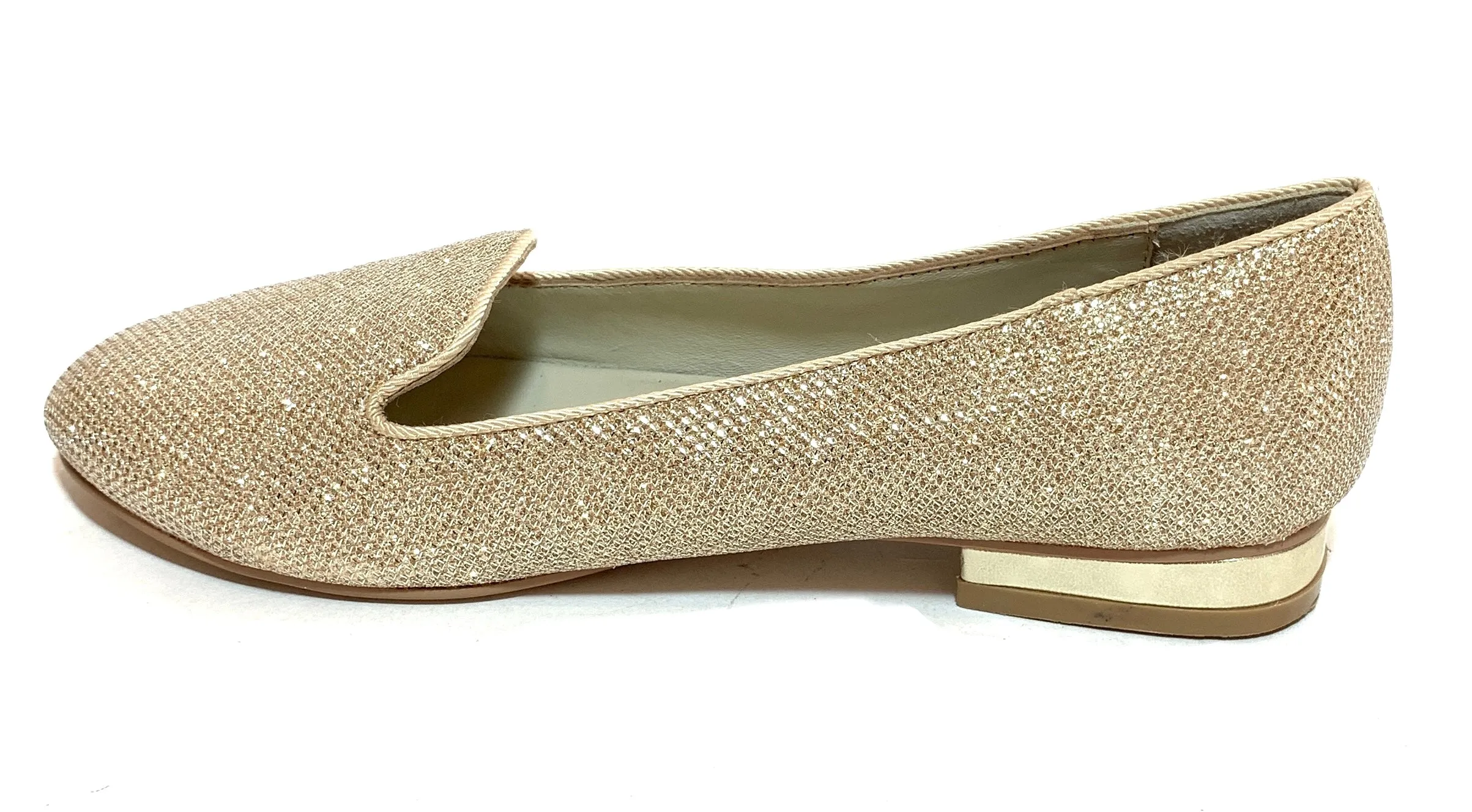 DUNE Gold Glitter Loafers | Gently Used |
