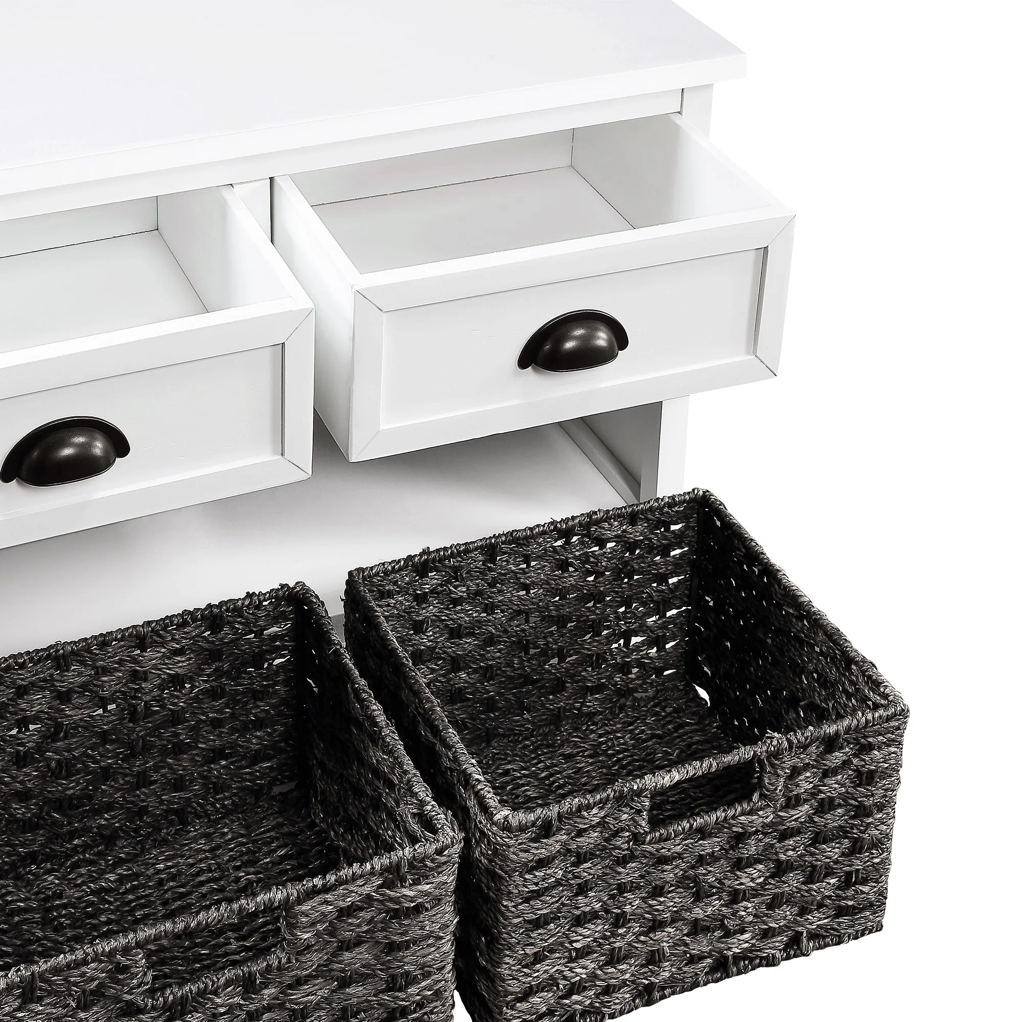 Elegant Essence Wood Storage Bench