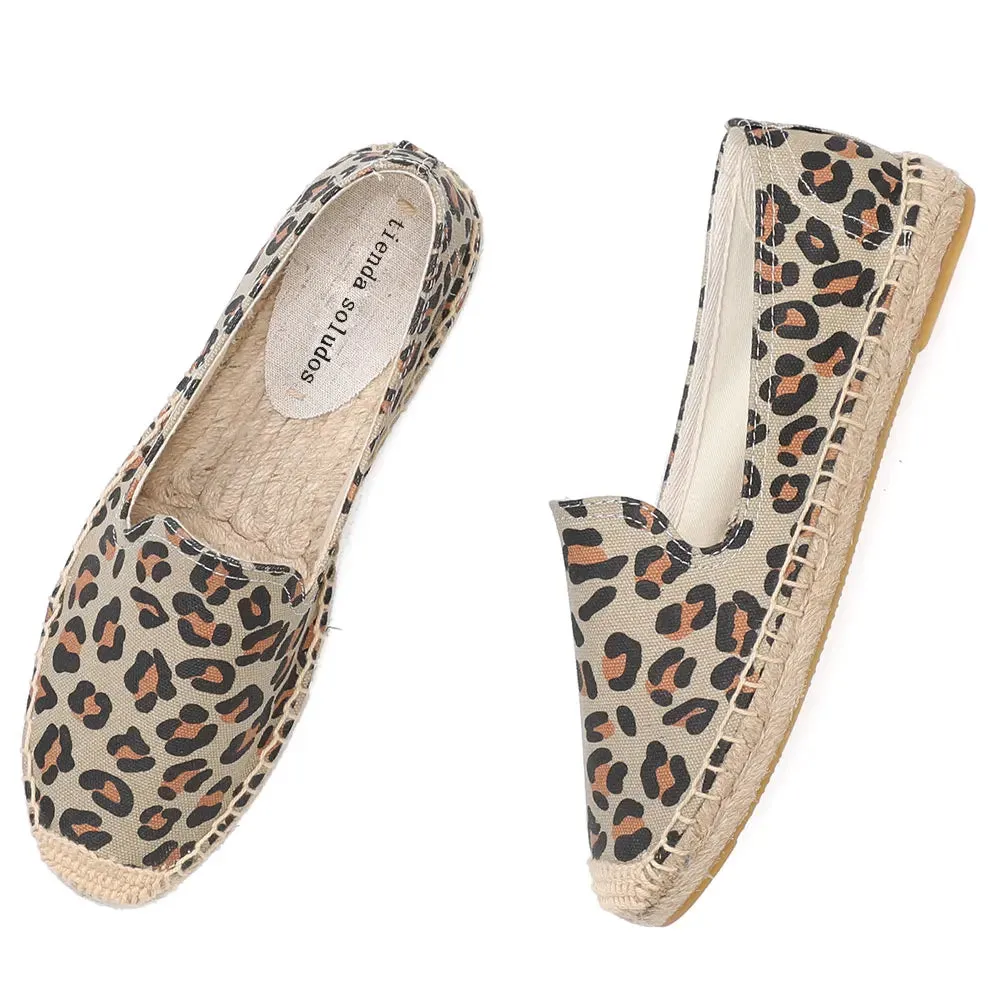 Espadrilles Femmes Loafers Léopard