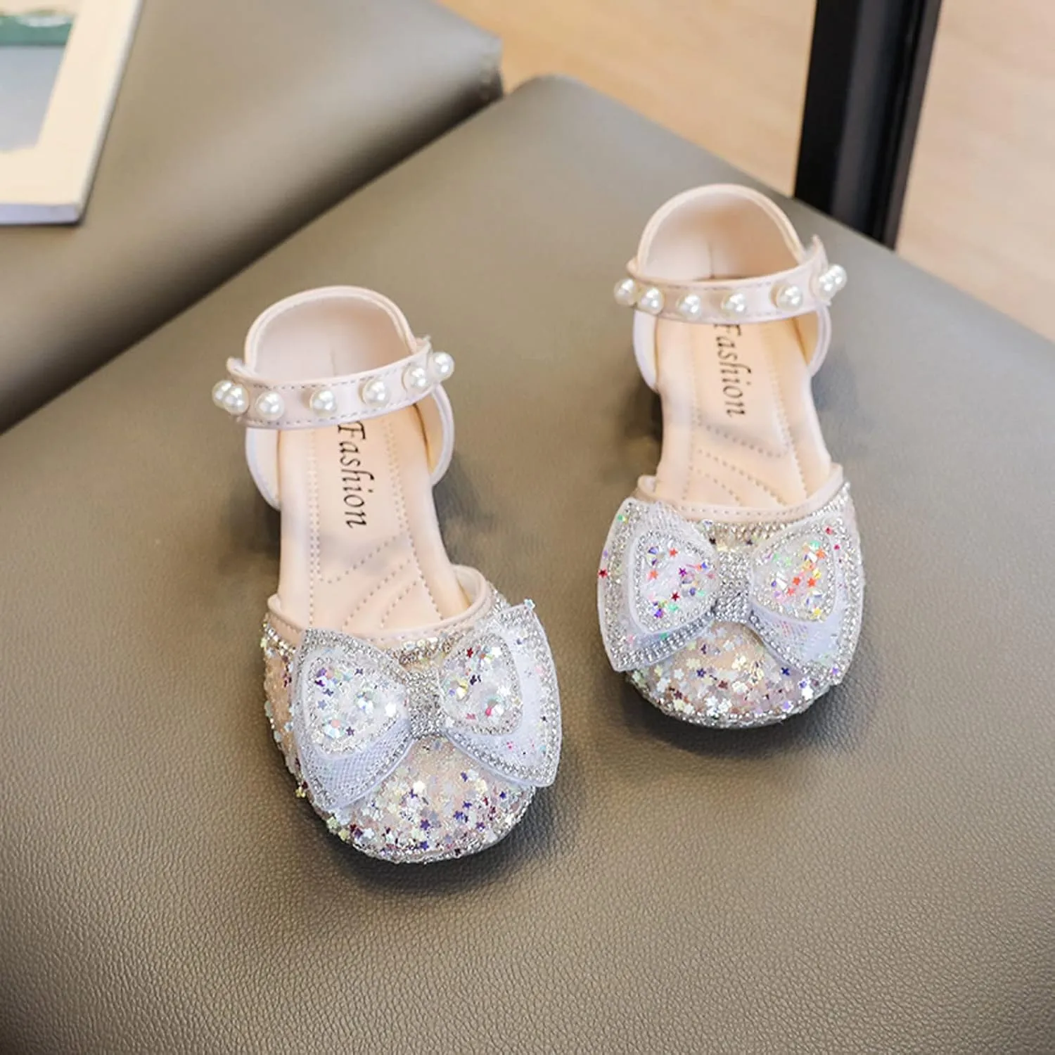 Flower Girl hinestone Dress Shoes Ballet Flat School Pary Wedding Mary Jane Shoes for Infant Sandal Girl