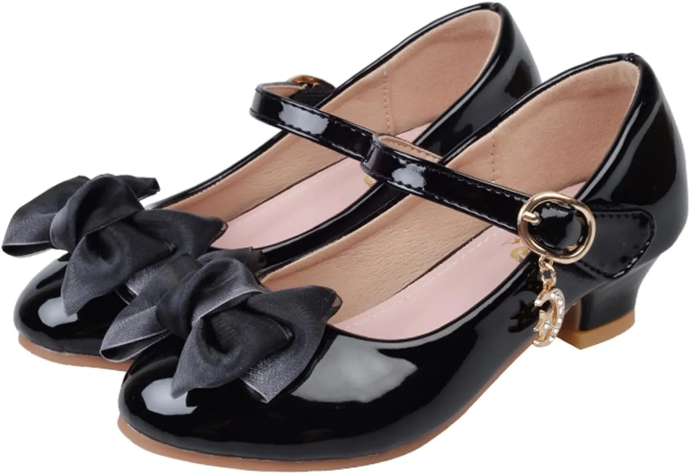 Girls Mary Jane Dress Shoes Pumps Low Heels Flower Bowknot Pary Wedding ommunion Girl Tennis Shoes Size 11