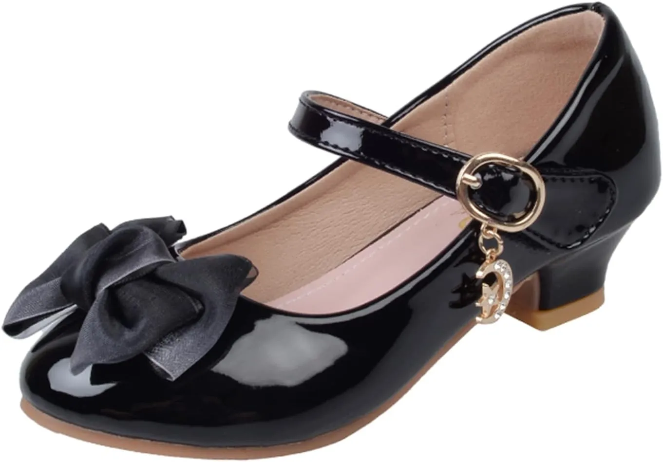 Girls Mary Jane Dress Shoes Pumps Low Heels Flower Bowknot Pary Wedding ommunion Girl Tennis Shoes Size 11