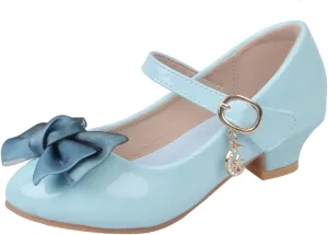 Girls Mary Jane Dress Shoes Pumps Low Heels Flower Bowknot Pary Wedding ommunion Girl Tennis Shoes Size 11