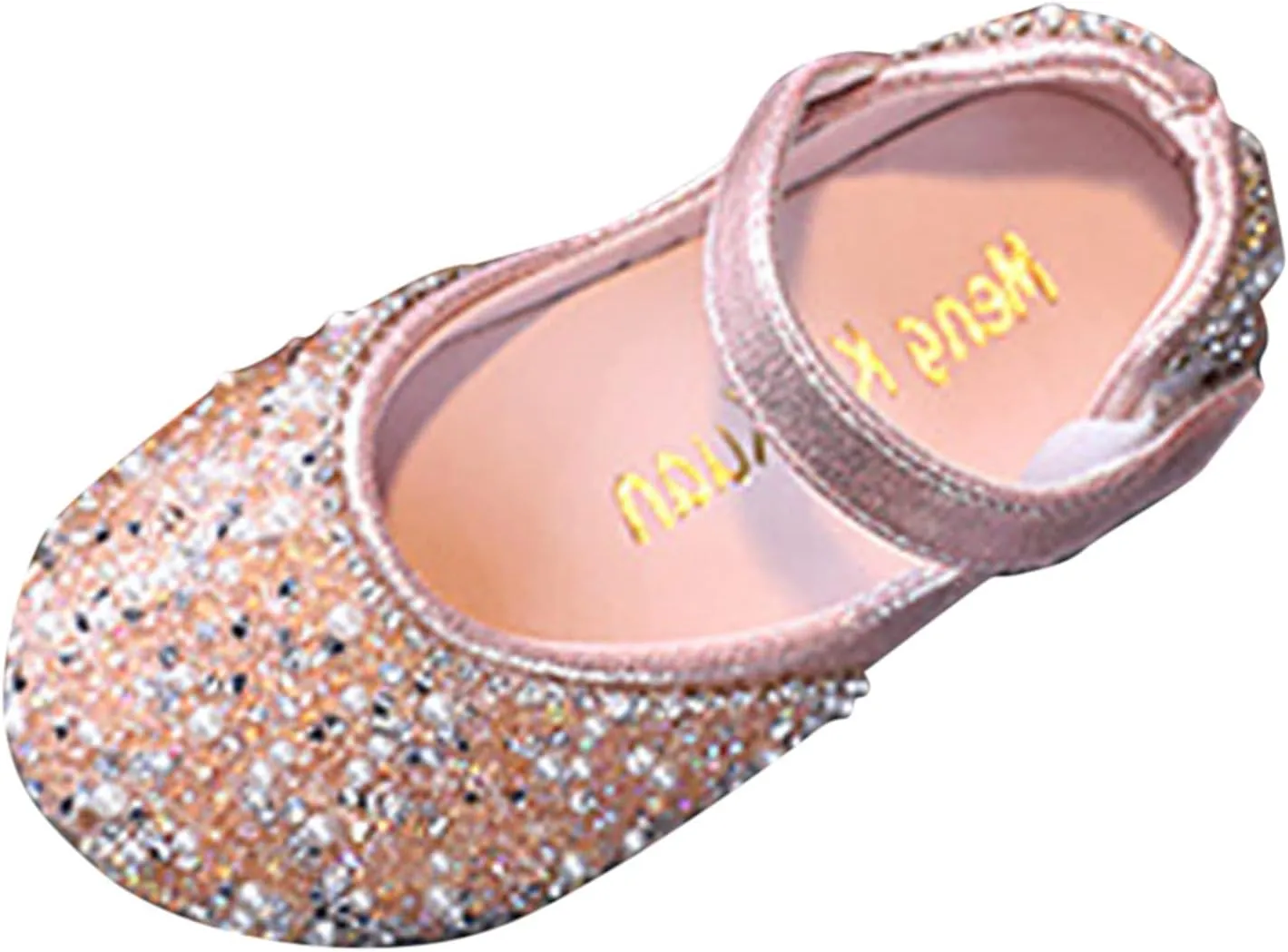 Girls Mary Jane Dress Shoes Rhinestones Flower Girl Wedding Party Shoes Ballet Flats Little Girl Dress up Shoes