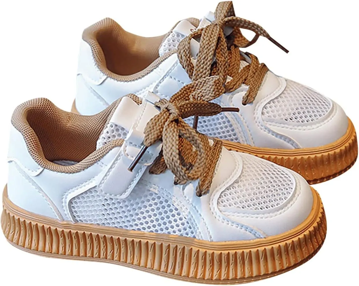 Girls' Shoes Cookie Sneakers Mesh Shoes Casual Children's Shoes Breathable Board Shoes for Toddler Toddler School Shoes