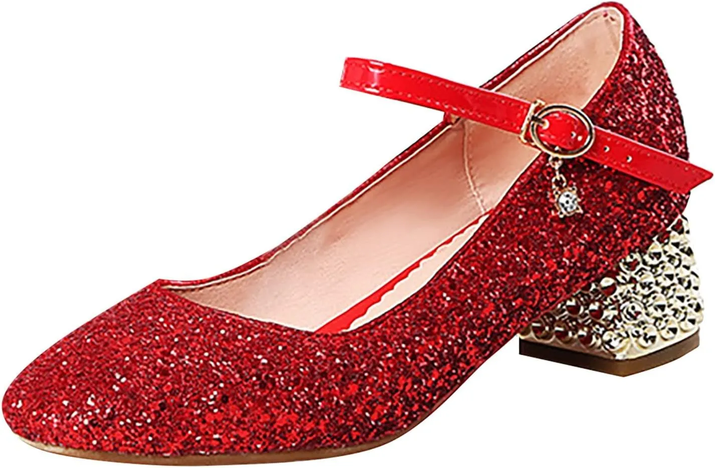Girls Shoes High Heel Toddler Girls Dress Shoes Sparkle Mary Jane Flower Girls Wedding Toddler Dress Shoes Girls