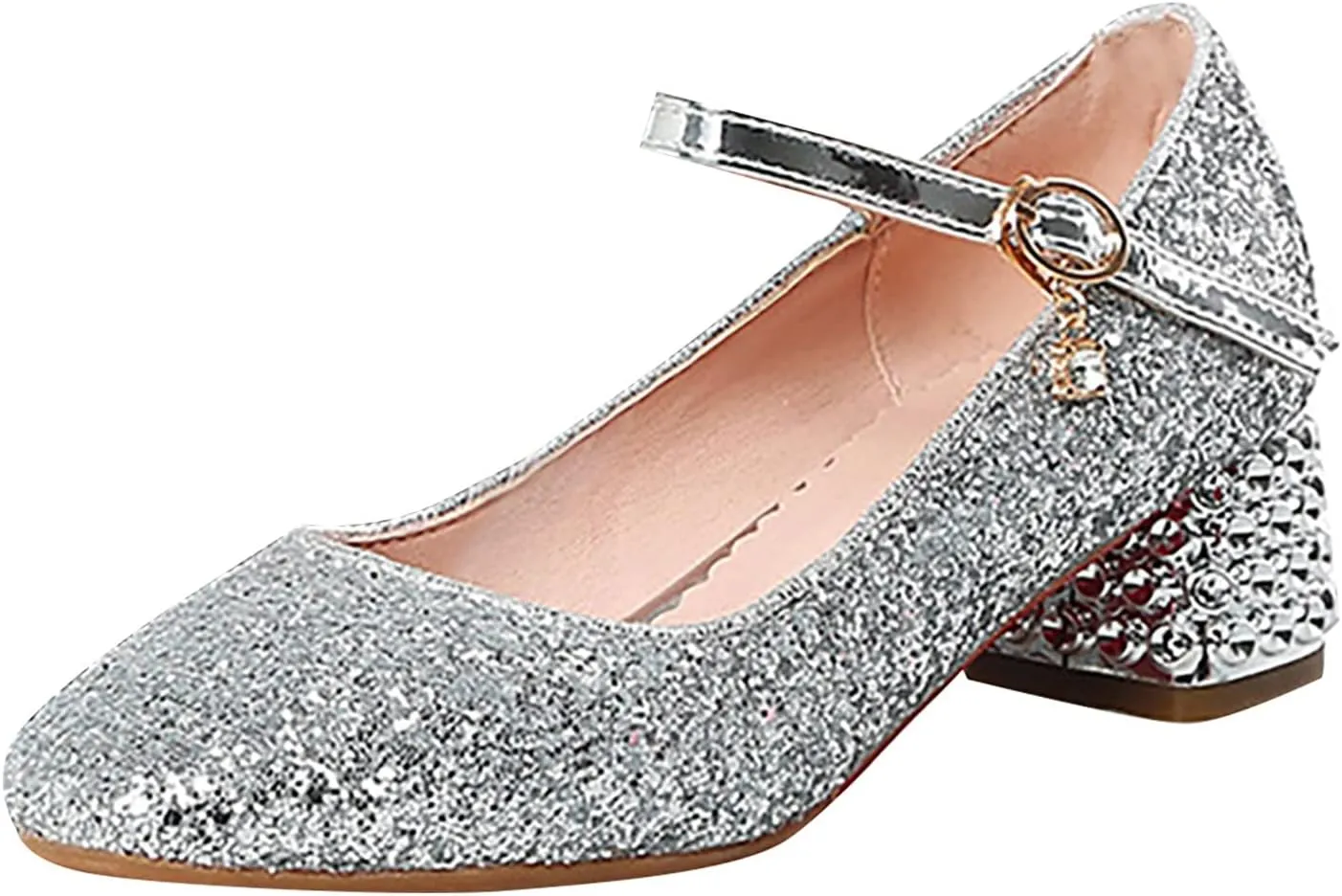 Girls Shoes High Heel Toddler Girls Dress Shoes Sparkle Mary Jane Flower Girls Wedding Toddler Dress Shoes Girls