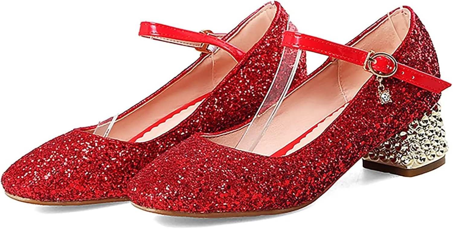 Girls Shoes High Heel Toddler Girls Dress Shoes Sparkle Mary Jane Flower Girls Wedding Toddler Dress Shoes Girls