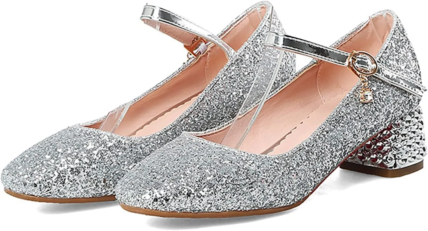 Girls Shoes High Heel Toddler Girls Dress Shoes Sparkle Mary Jane Flower Girls Wedding Toddler Dress Shoes Girls
