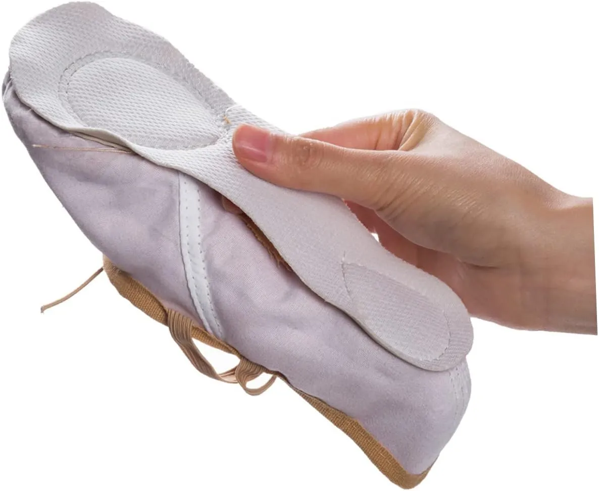GLEAVI 1 Pair Ballet Pilates Shoes Stretch Canvas Ballet Slippers Ballet Practice Shoes Flats Canvas Dance Shoes Non Slip Dancing Shoes Ballet Shoes Yoga Belly Dancing Shoes Girl Child Brown