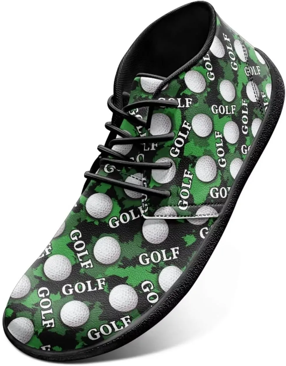 Golf Mens Athletic Shoes Non Slip Road Running Shoe Comfortable Teen Boys Athletic Dress Sneakers Classic Lace Up Athletic Sneaker