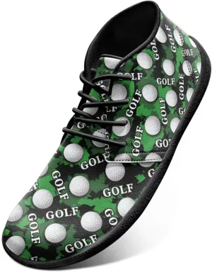 Golf Mens Athletic Shoes Non Slip Road Running Shoe Comfortable Teen Boys Athletic Dress Sneakers Classic Lace Up Athletic Sneaker