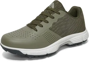 Golf Shoes for Men Professional Lightweight Golf Wears Lace-Up Spikes Golfers Sneakers Anti Slip Breathable Walking Footwears