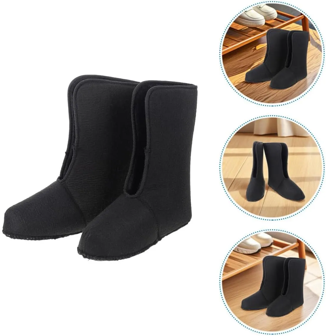 HANABASS Snow Boot Liner for Men Winter Insulated Boot Liners for Outdoor Activities Like Fishing