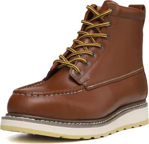 HANDPOINT Mens Steel Toe Classic 6 SureTrack Oil Resistant Waterproof Non-Slip Leather Durable Work Boots 84992