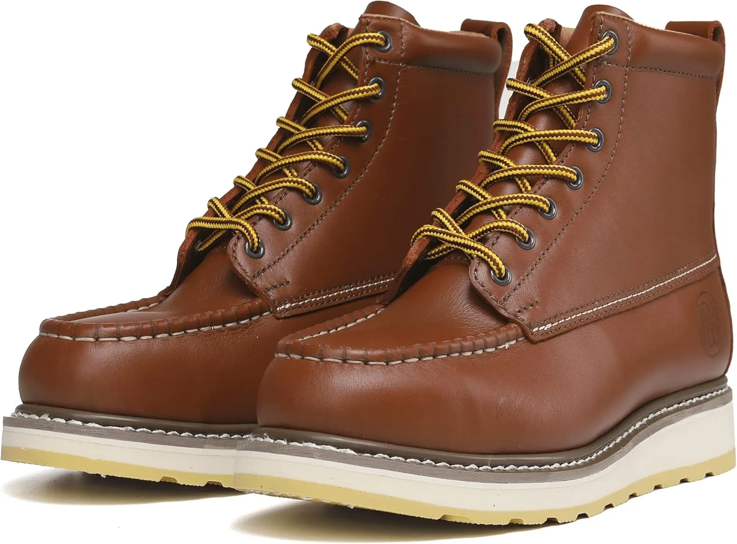 HANDPOINT Mens Steel Toe Classic 6 SureTrack Oil Resistant Waterproof Non-Slip Leather Durable Work Boots 84992